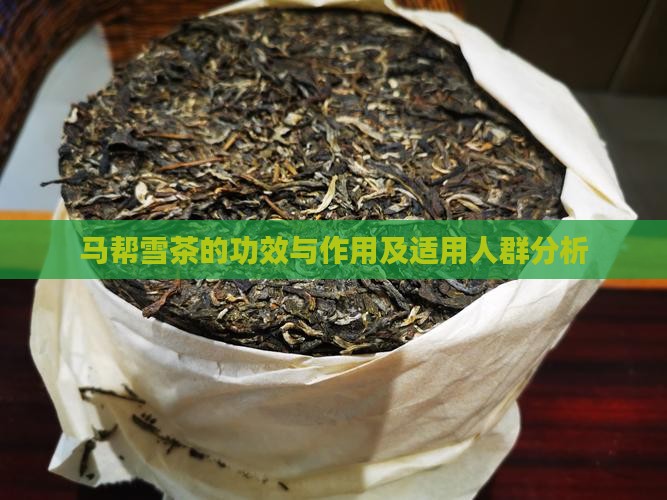 马帮雪茶的功效与作用及适用人群分析