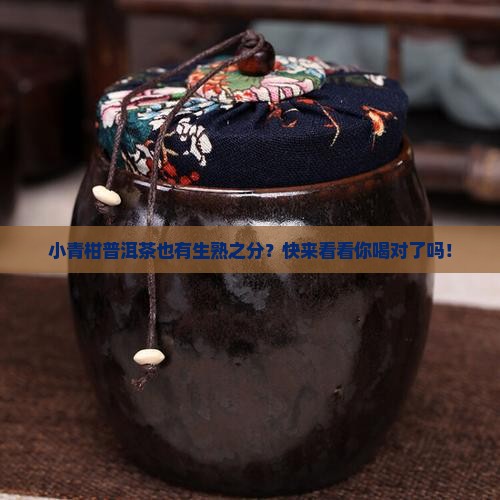 小青柑普洱茶有生熟之分吗