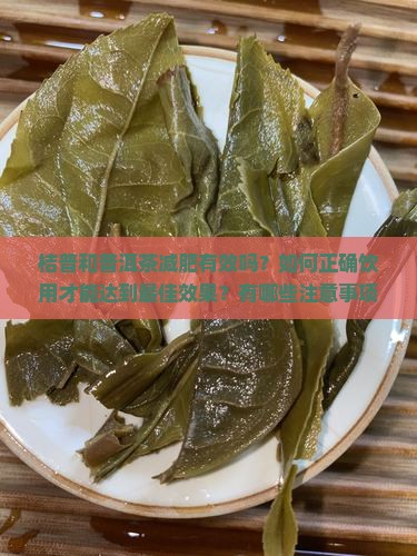 桔普和普洱茶减肥