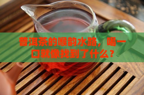 普洱茶喉韵水路