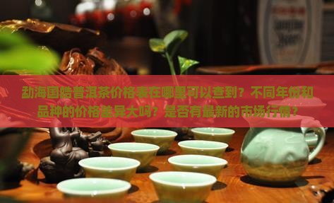 勐海国皓普洱茶价格表