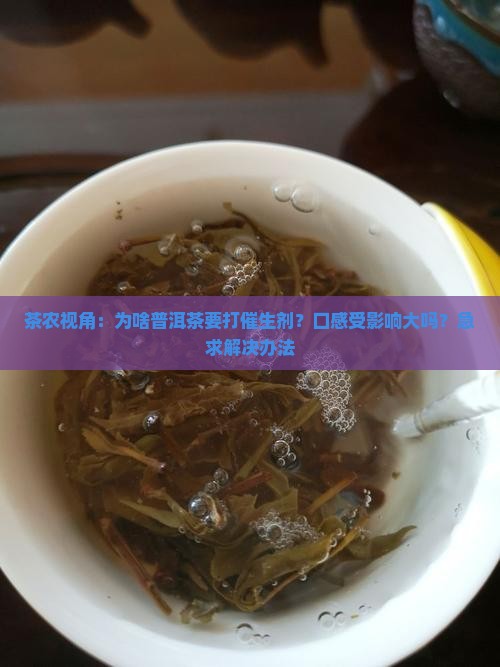 普洱茶为什么要打催生剂