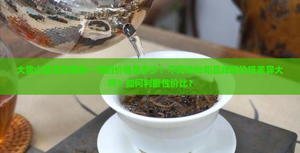 大雪山普洱茶熟茶多少钱一饼