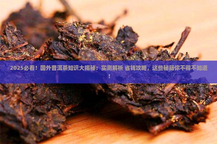 国外普洱茶知识现状调查