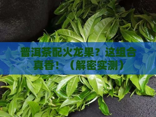 普洱茶和火龙果