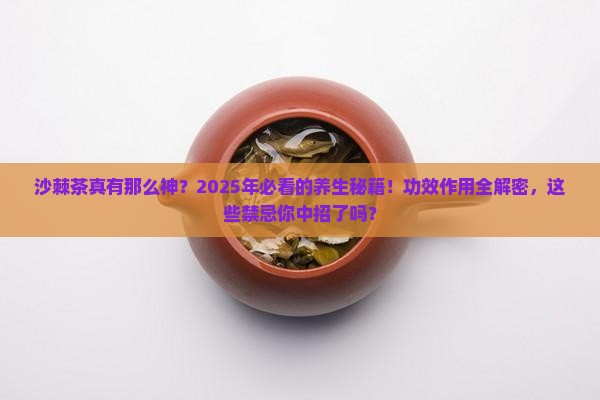 沙棘茶的功效与作用及禁忌