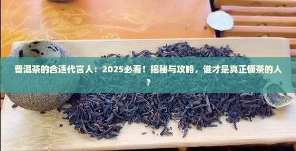 普洱茶的合适代言人
