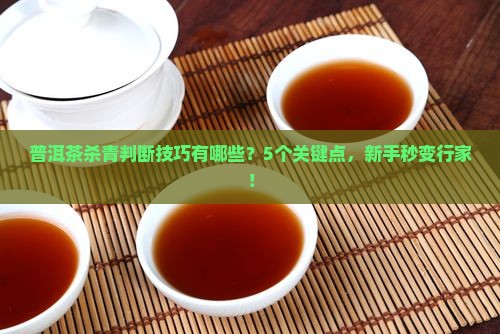 普洱茶杀青判断技巧有哪些