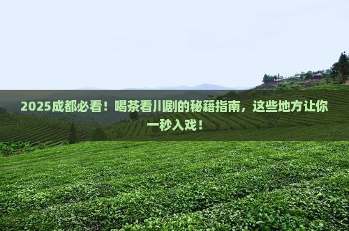 成都喝茶看川剧的地方在哪里