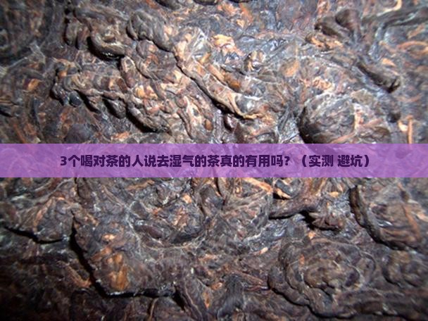 去湿气的茶有用吗