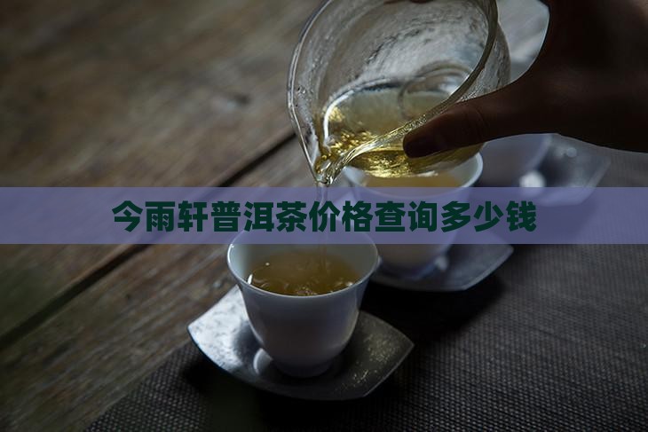 今雨轩普洱茶价格查询多少钱