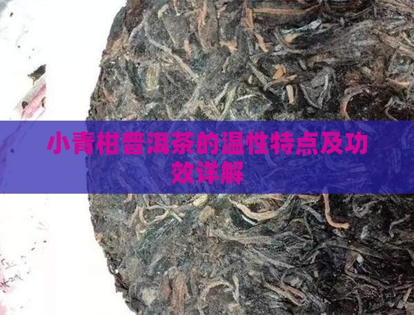 小青柑普洱茶的温性特点及功效详解
