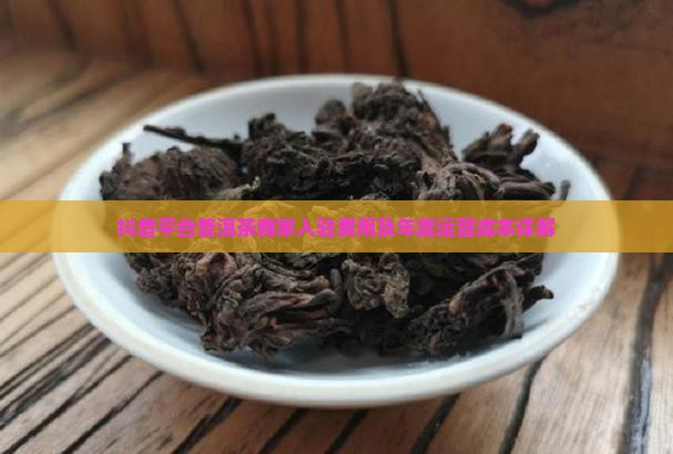 抖音平台普洱茶商家入驻费用及年度运营成本详解