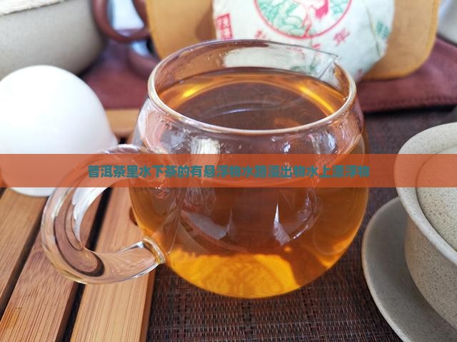 普洱茶里水下茶的有悬浮物水路浸出物水上漂浮物