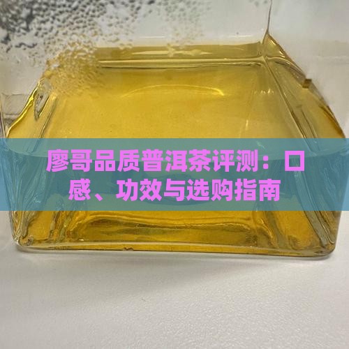 廖哥品质普洱茶评测：口感、功效与选购指南