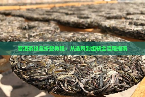 普洱茶纸盒折叠教程：从选购到组装全流程指南