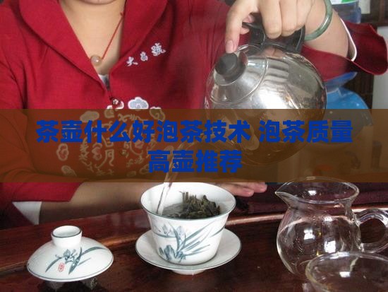 茶壶什么好泡茶技术 泡茶质量高壶推荐