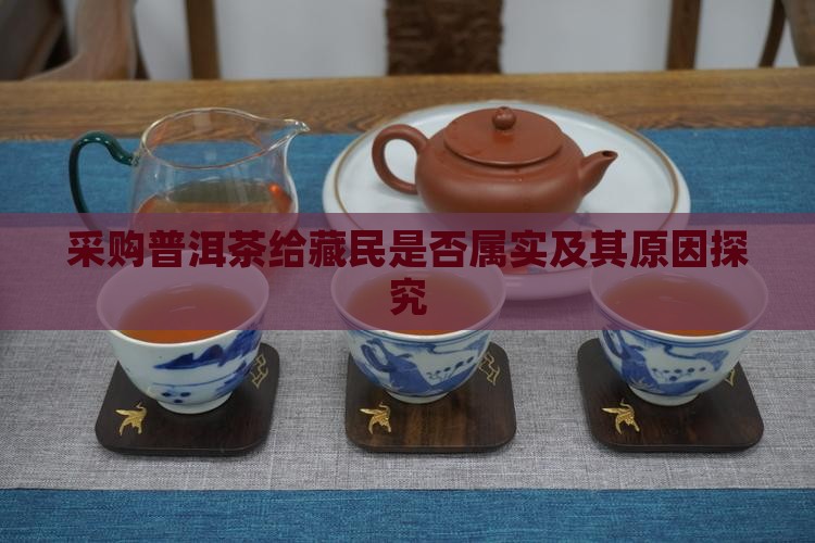 采购普洱茶给藏民是否属实及其原因探究
