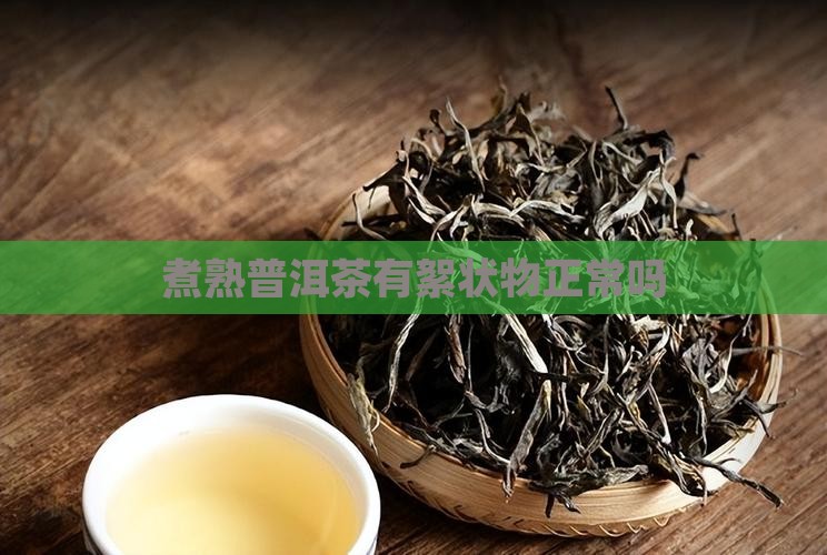 煮熟普洱茶有絮状物正常吗