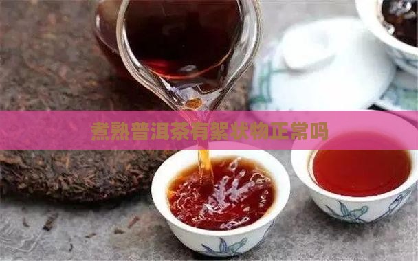 煮熟普洱茶有絮状物正常吗
