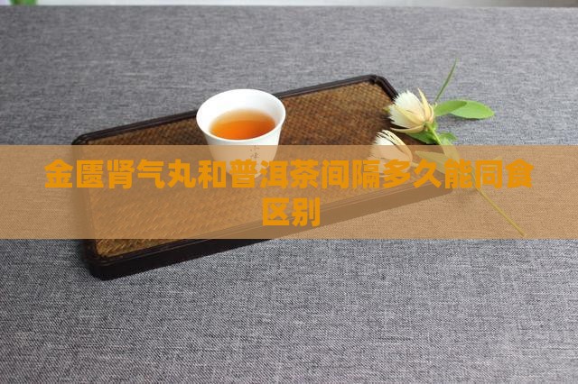 金匮肾气丸和普洱茶间隔多久能同食区别