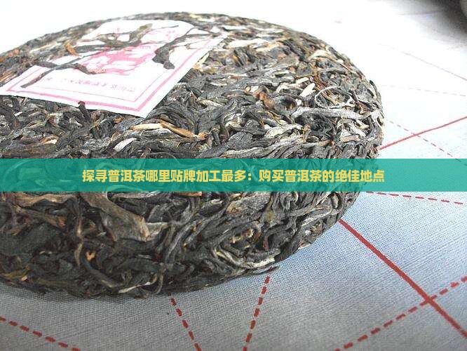 探寻普洱茶哪里贴牌加工最多：购买普洱茶的绝佳地点