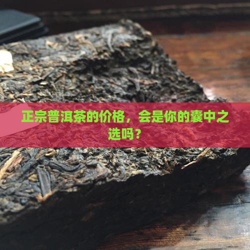 正宗的普洱茶多少钱一斤