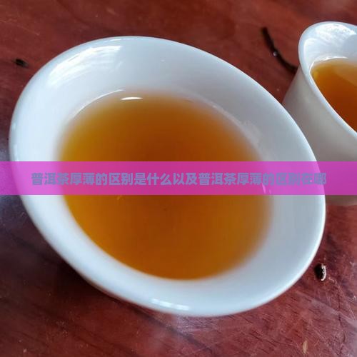 普洱茶厚薄的区别