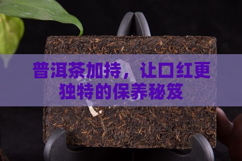 普洱茶保养口红