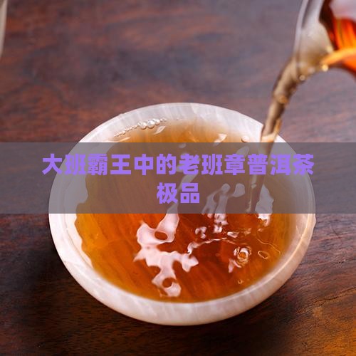 大班章普洱茶极品