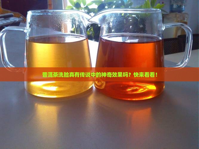 普洱茶洗脸作用功效是什么