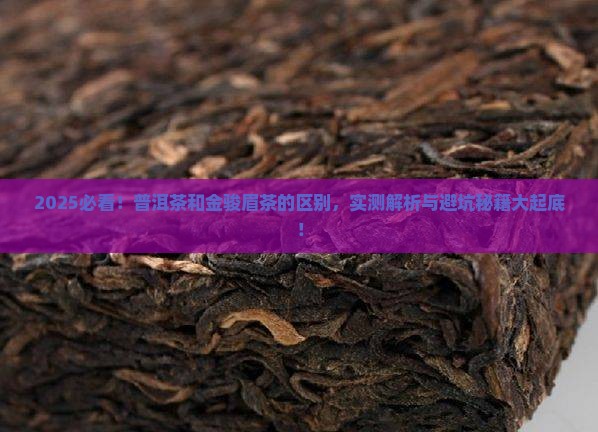 普洱茶和金骏眉茶的区别