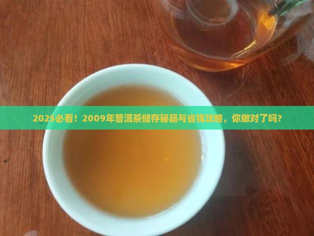 2009年普洱茶怎么储存