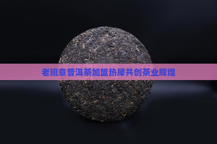 老班章普洱茶加盟热犀共创茶业辉煌
