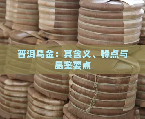 普洱乌金：其含义、特点与品鉴要点