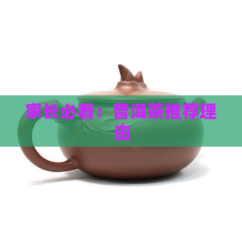 家长必看：普洱茶推荐理由