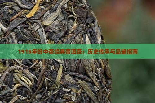 1915年份中茶经典普洱茶：历史传承与品鉴指南