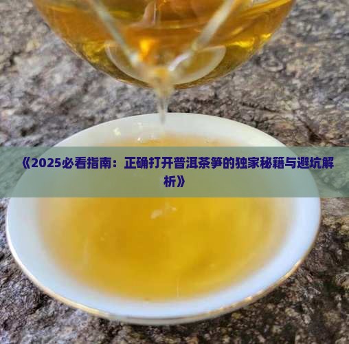 如何打开普洱茶笋