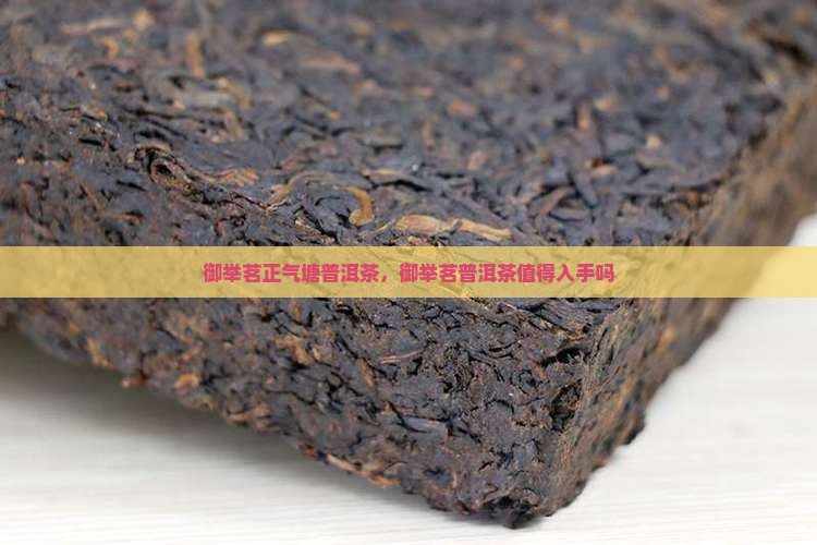 御举茗正气塘普洱茶