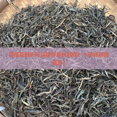 普洱茶最长可以保存多长时间