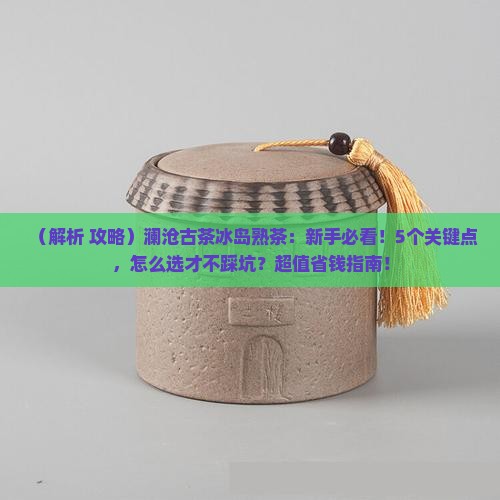 茶叶产品标准澜沧古茶冰岛熟茶