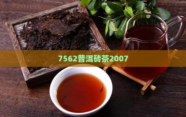 7562普洱砖茶2007
