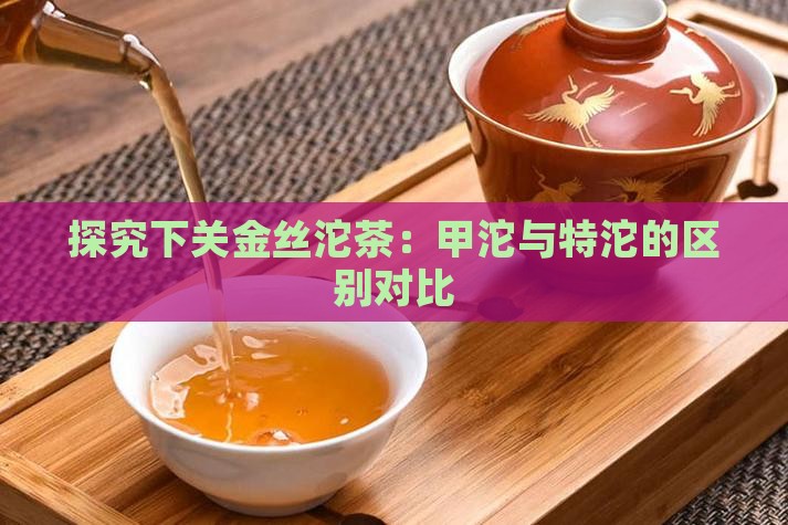 探究下关金丝沱茶：甲沱与特沱的区别对比