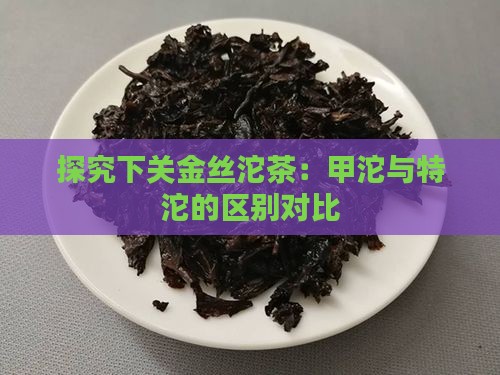 探究下关金丝沱茶：甲沱与特沱的区别对比