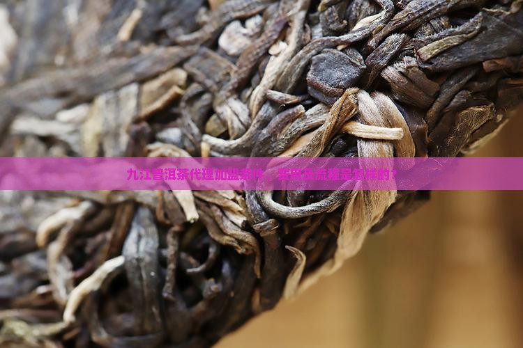 九江普洱茶代理加盟条件、费用及流程是怎样的？