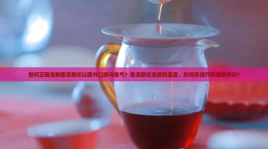如何正确泡制普洱茶坨以提升口感与香气？普洱茶坨泡茶的温度、时间及技巧有哪些讲究？