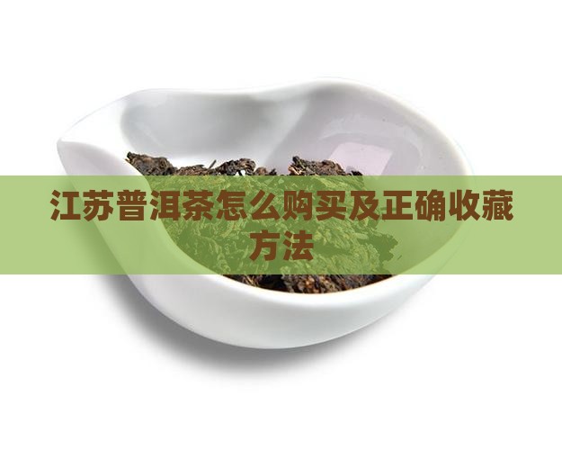 江苏普洱茶怎么购买及正确收藏方法