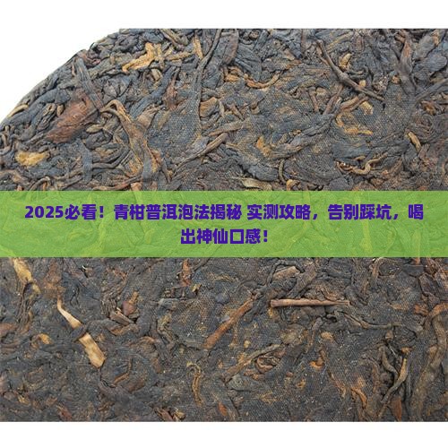 怎么泡青柑普洱茶好喝