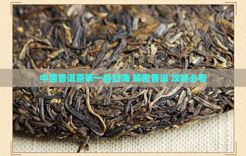 中国普洱茶第一县勐海的画