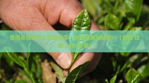 普洱茶包装盒上标识字含义